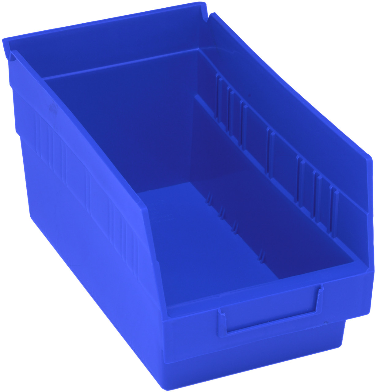 Economy Shelf Bin, nesting, 6-5/8"W x 11-5/8"L x 6"H, Blue, Blue, Polypropylene, QSB202BLCS