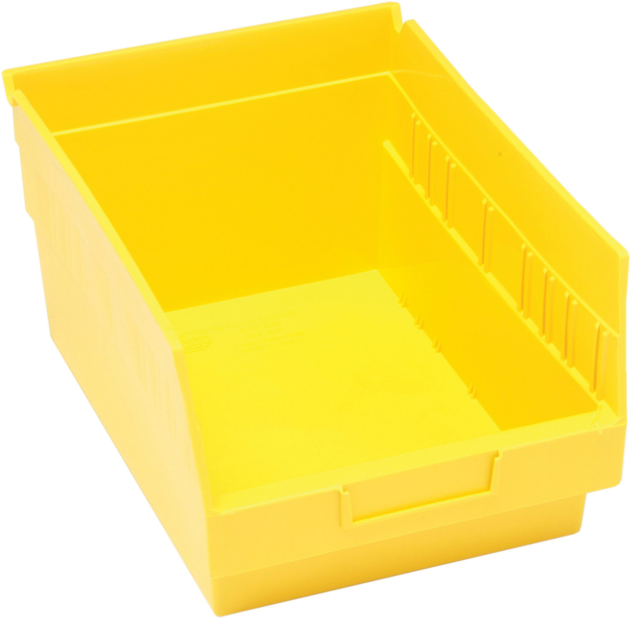 Economy Shelf Bin, nesting, 8-3/8"W x 11-5/8"L x 6"H, Yellow, Yellow, Polypropylene, QSB207YL
