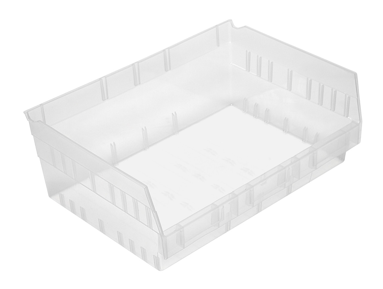Economy Shelf Bin, nesting, 16-1/2"W x 11-5/8"L x 6"H, Clear, Clear, Polypropylene, QSB218CLCS