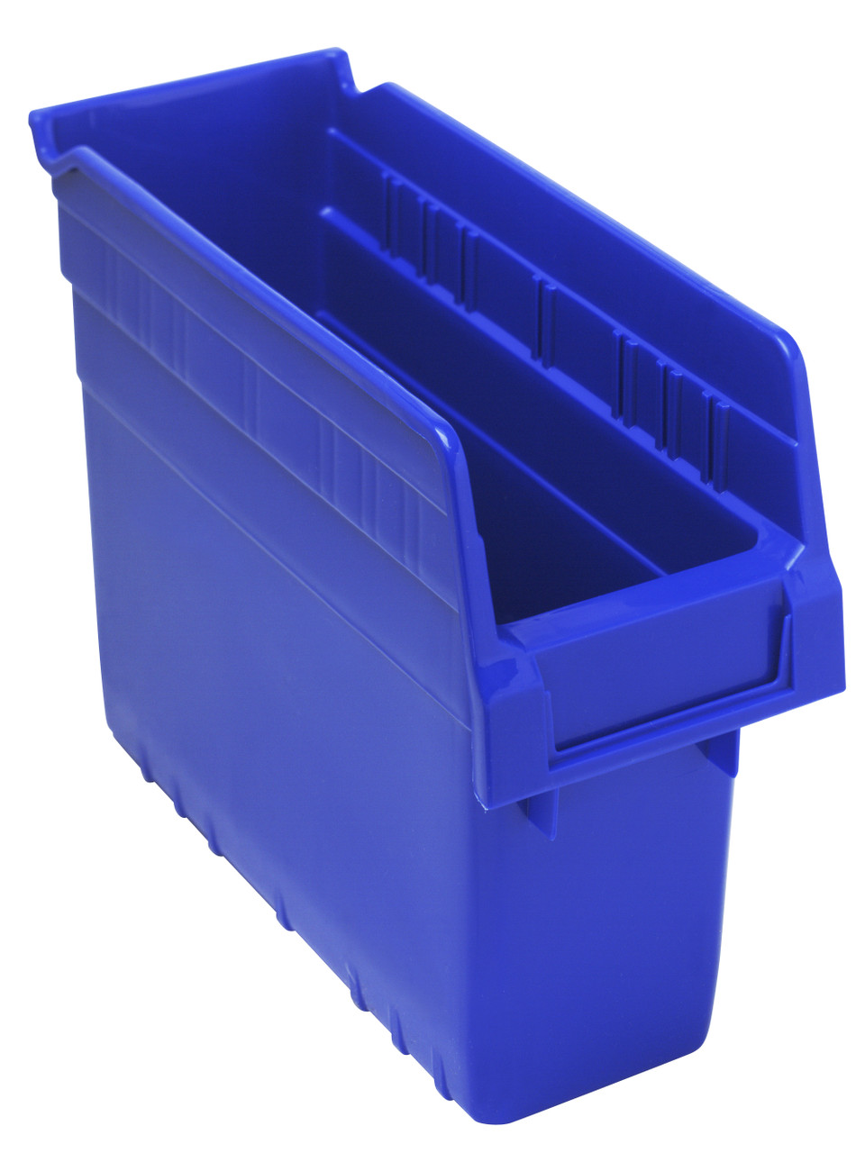 Economy Shelf Bin, nesting, 4-1/8"W x 11-5/8"L x 4"H, Blue, Blue, Polypropylene, QSB801BL