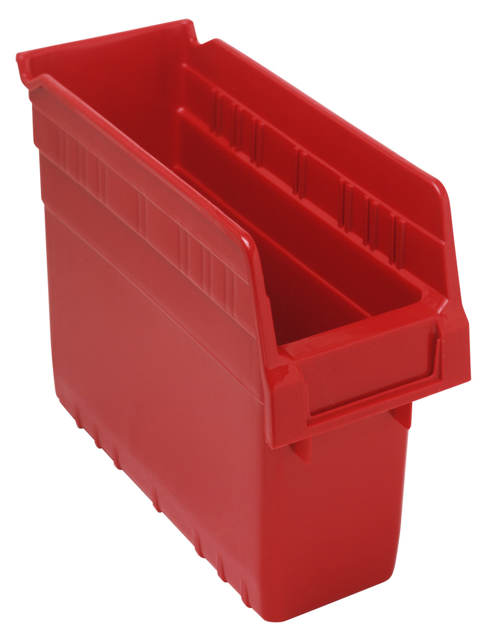 Economy Shelf Bin, nesting, 4-1/8"W x 11-5/8"L x 4"H, Red, Red, Polypropylene, QSB801RD