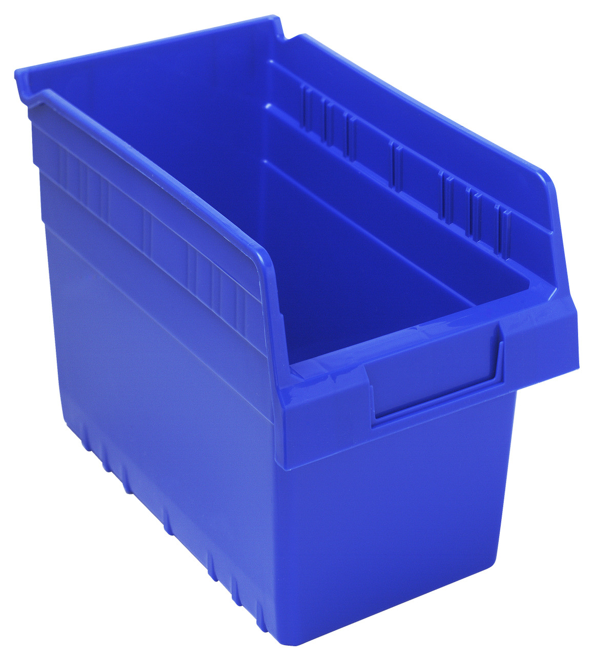 Economy Shelf Bin, nesting, 6-5/8"W x 11-5/8"L x 4"H, Blue, Blue, Polypropylene, QSB802BLCS