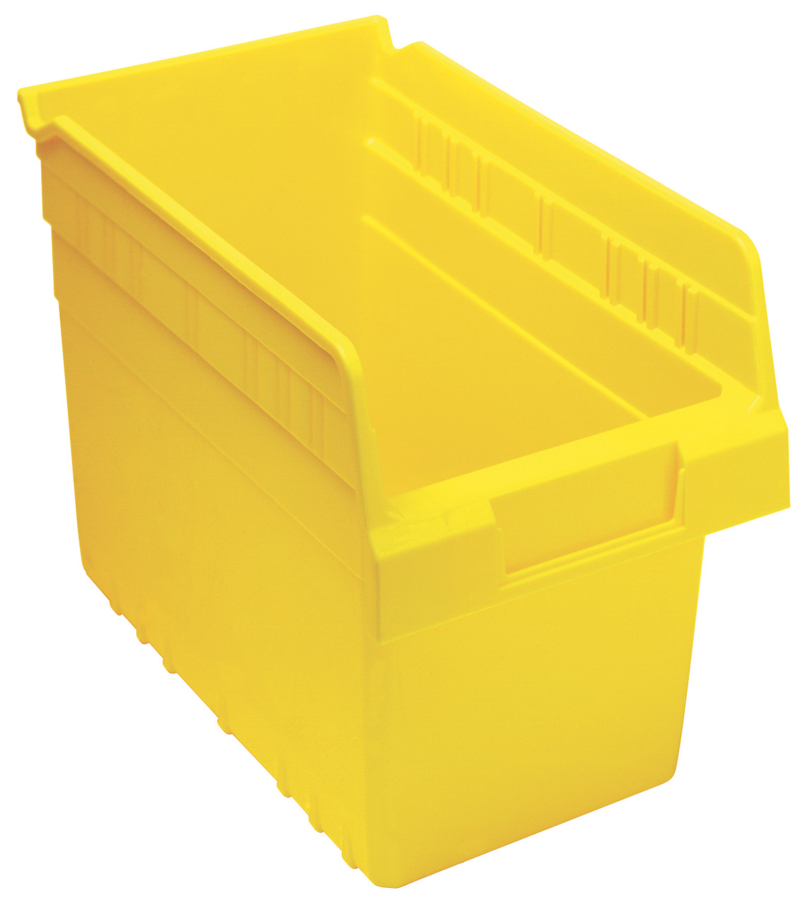 Economy Shelf Bin, nesting, 6-5/8"W x 11-5/8"L x 4"H, Yellow, Yellow, Polypropylene, QSB802YL