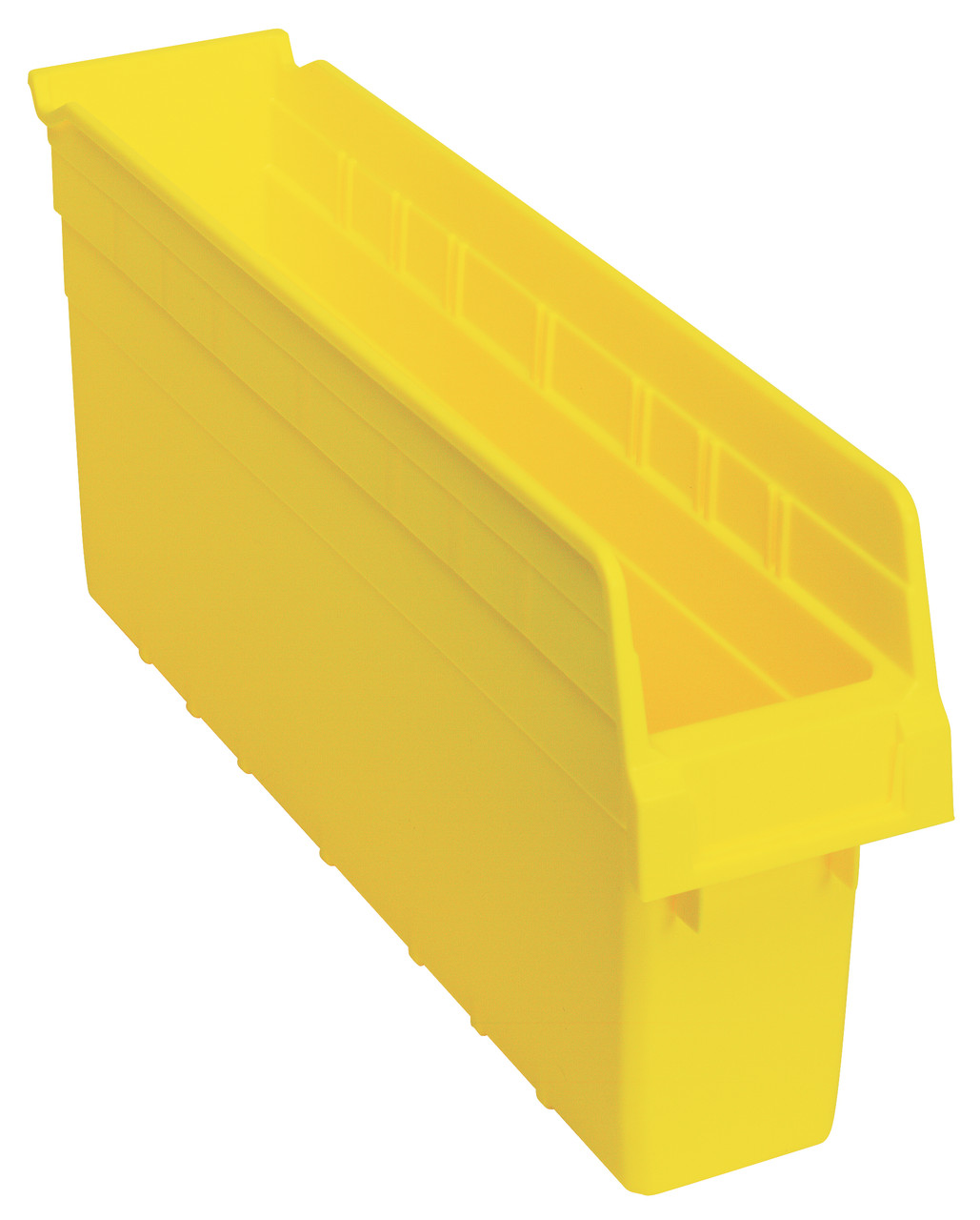 Economy Shelf Bin, nesting, 4-1/8"W x 17-7/8"L x 4"H, Yellow, Yellow, Polypropylene, QSB803YLCS