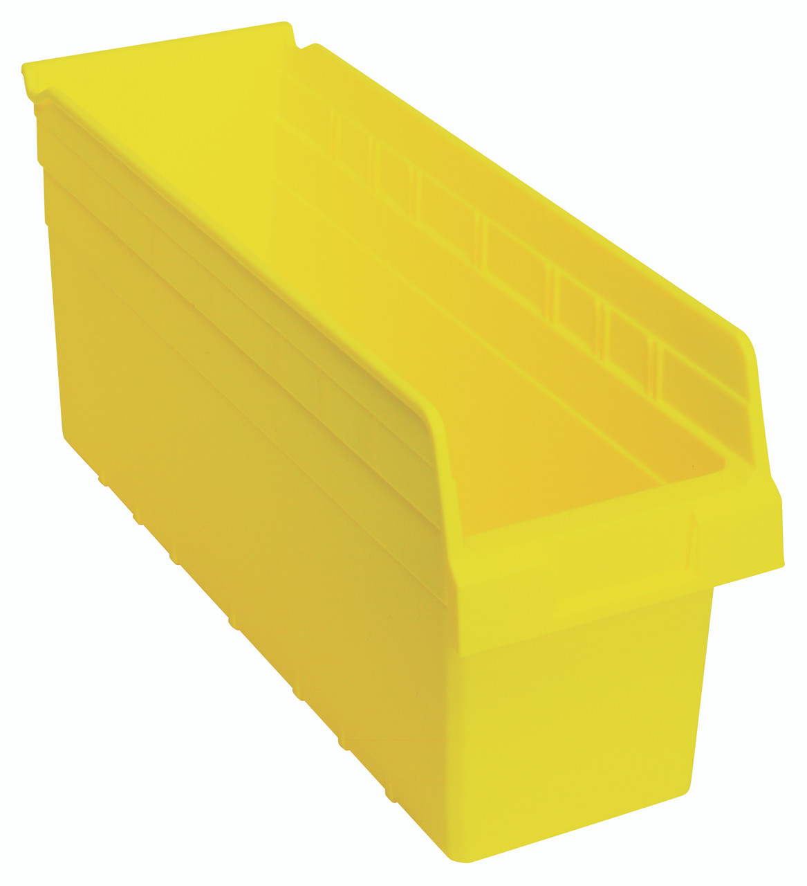 Economy Shelf Bin, nesting, 6-5/8"W x 17-7/8"L x 4"H, Yellow, Yellow, Polypropylene, QSB804YLCS