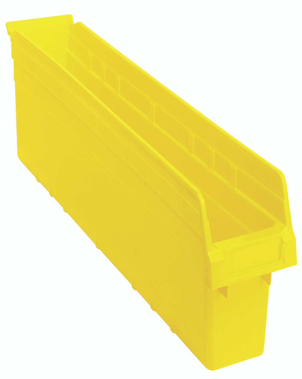 Economy Shelf Bin, nesting, 4-1/8"W x 23-5/8"L x 4"H, Yellow, Yellow, Polypropylene, QSB805YL
