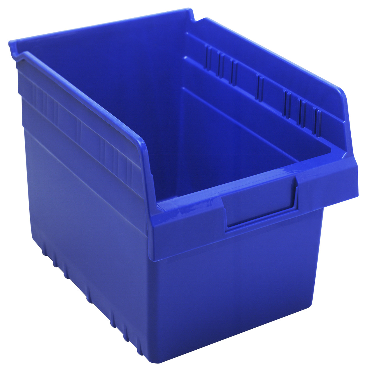 Economy Shelf Bin, nesting, 8-3/8"W x 11-5/8"L x 4"H, Blue, Blue, Polypropylene, QSB807BLCS