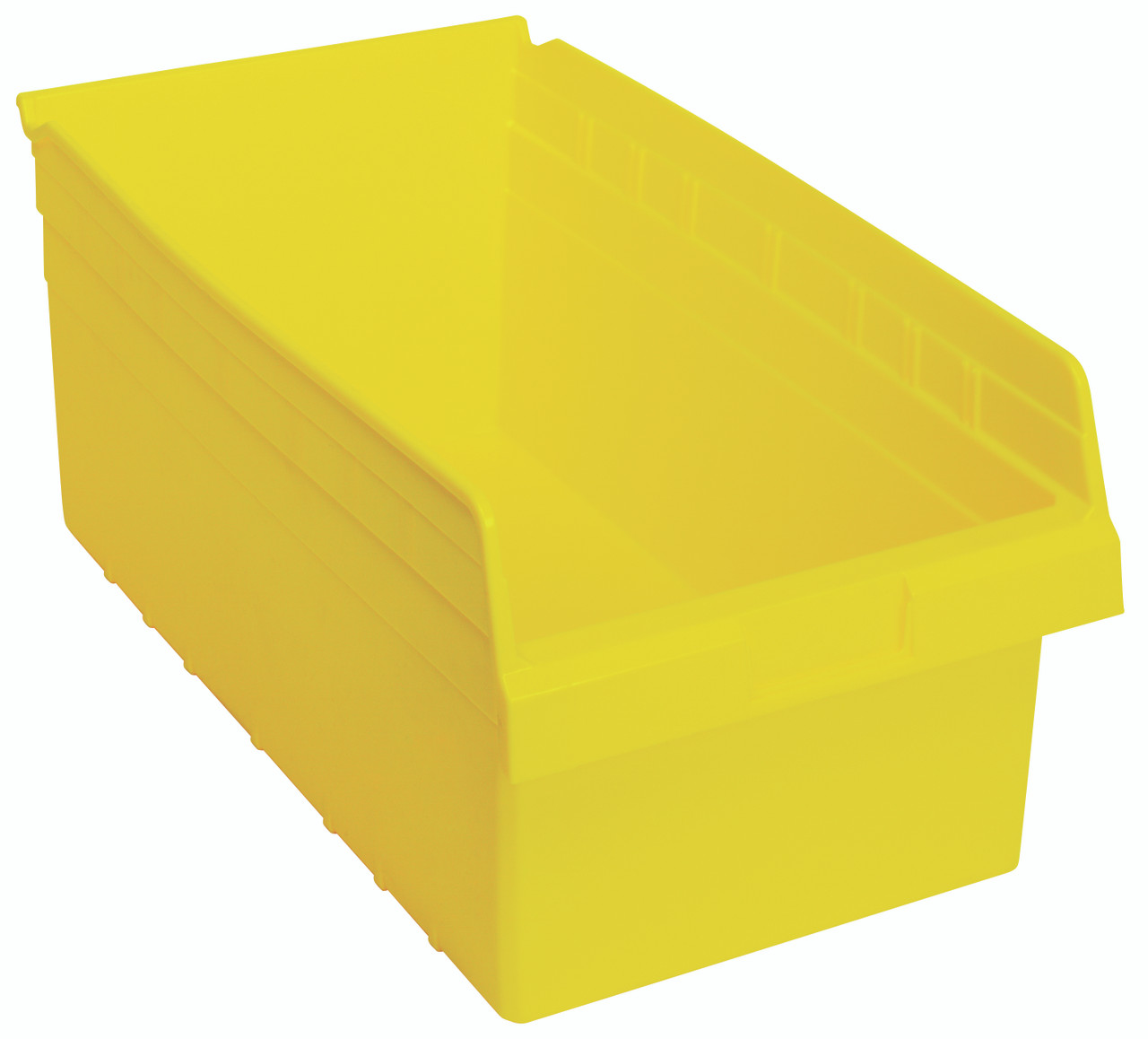 Economy Shelf Bin, nesting, 11-1/8"W x 17-7/8"L x 4"H, Yellow, Yellow, Polypropylene, QSB810YLCS