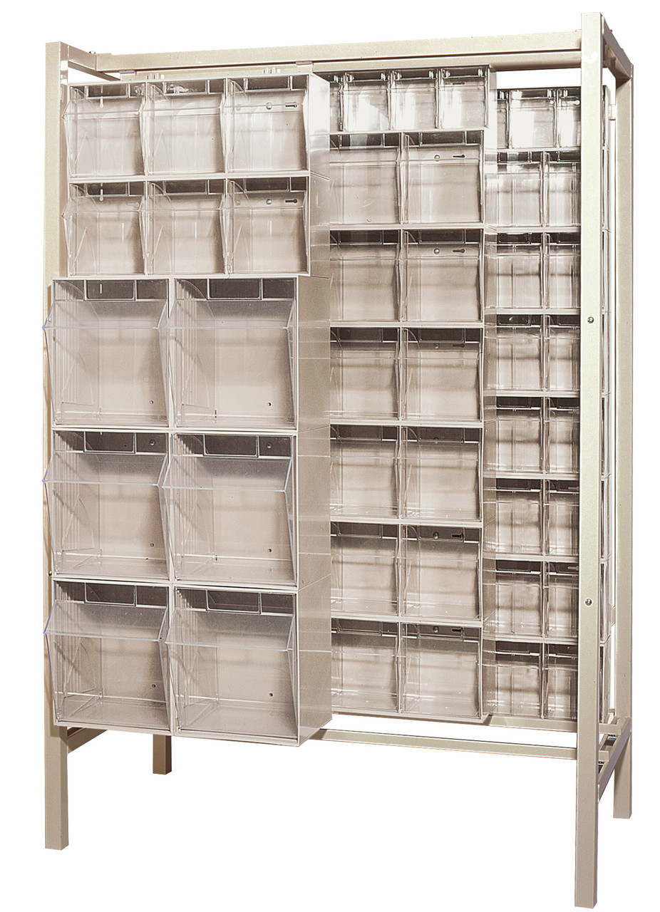 Free Standing Slider, 51-1/4"W x 26"D x 77"H, 2000 lbs load capacity, Ivory, Ivory, Carbon Steel, QS-BIG-101IV