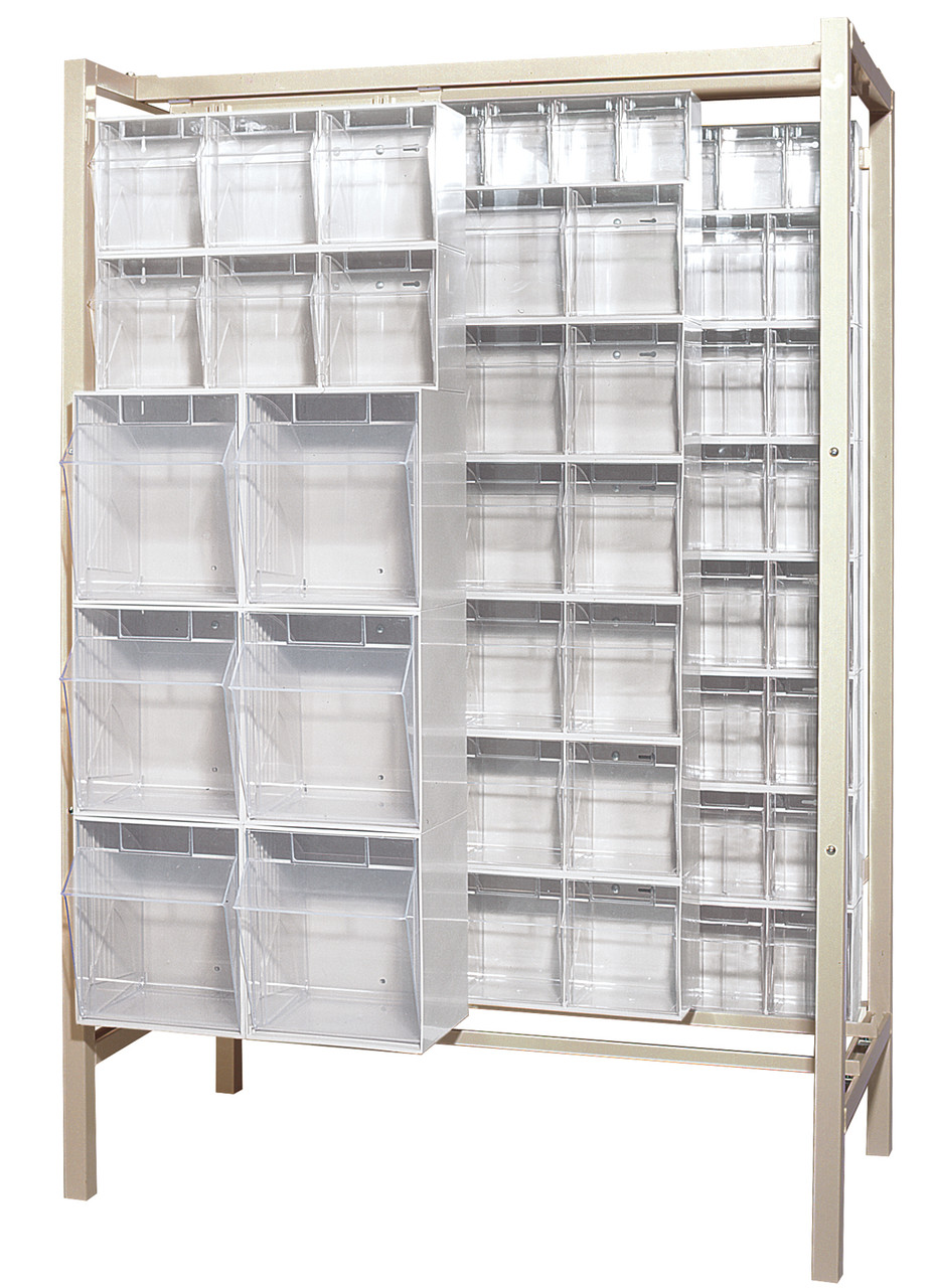 Free Standing Slider, 51-1/4"W x 26"D x 77"H, 2000 lbs load capacity, Ivory, White, Carbon Steel, QS-BIG-101WT
