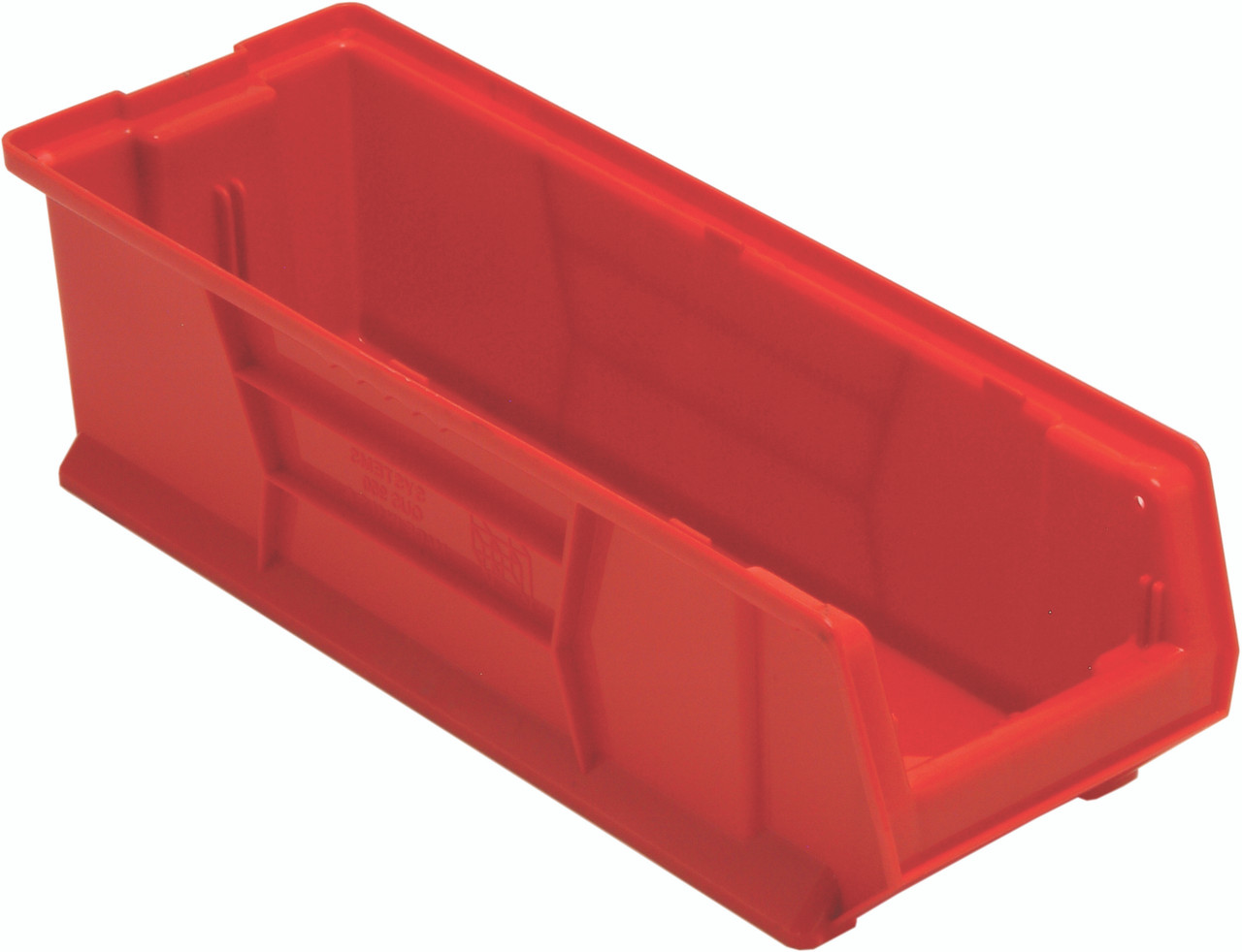 Hulk 24" Container, 23-7/8"L x 8-1/4"W x 7"H, stackable, Red, Red, Polypropylene, QUS950RD