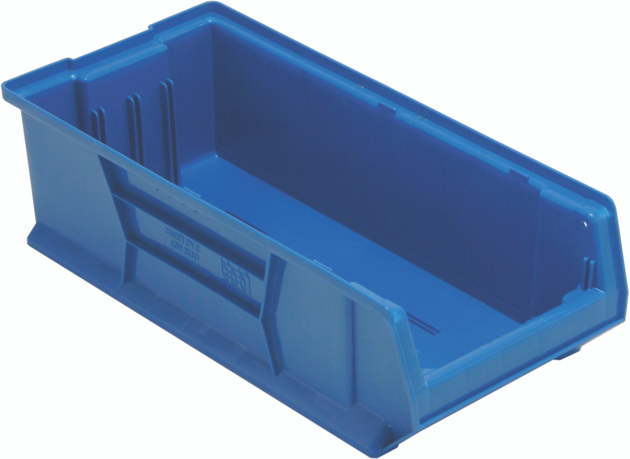 Hulk 24" Container, 23-7/8"L x 11"W x 7"H, stackable, Blue, Blue, Polypropylene, QUS952BLCS