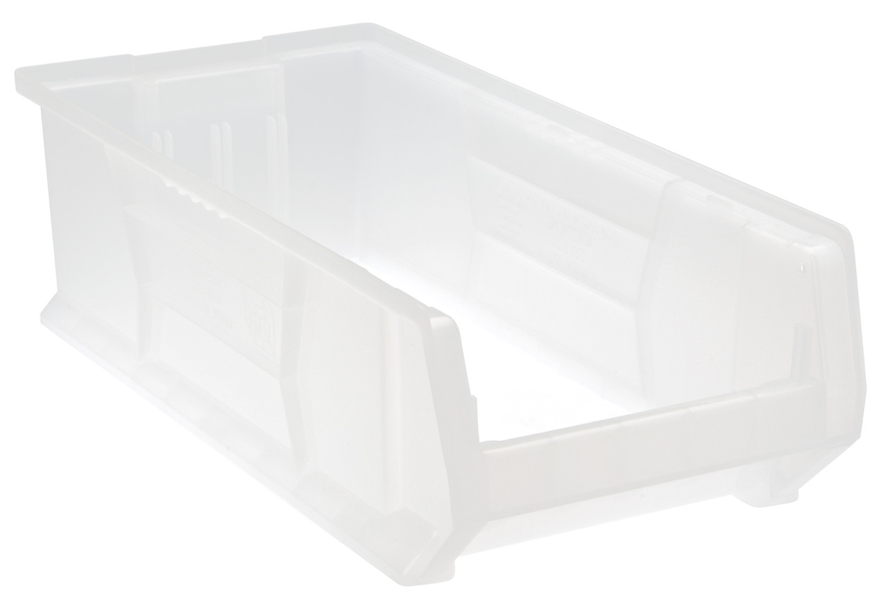 Hulk 24" Container, 23-7/8"L x 11"W x 7"H, stackable, Clear, Clear, Polypropylene, QUS952CLCS