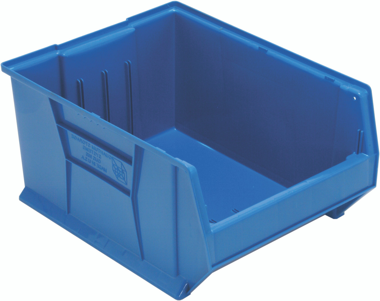 Hulk 24" Container, 23-7/8"L x 18-1/4"W x 12"H, stackable, Blue, Blue, Polypropylene, QUS955BL