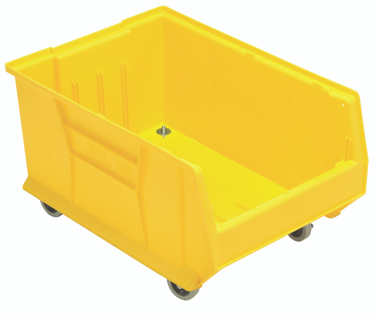 Hulk 24" Container, mobile, 23-7/8"L x 16-1/2"W x 14"H, Yellow, Yellow, Polypropylene, QUS964MOBYL
