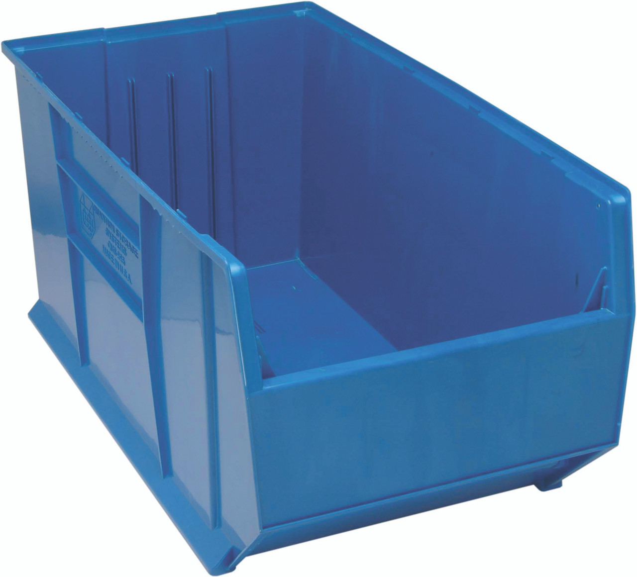 Hulk 36"Container, 35-7/8"L x 19-7/8"W x 17-1/2"H, stackable, Blue, Blue, Polypropylene, QUS995BL