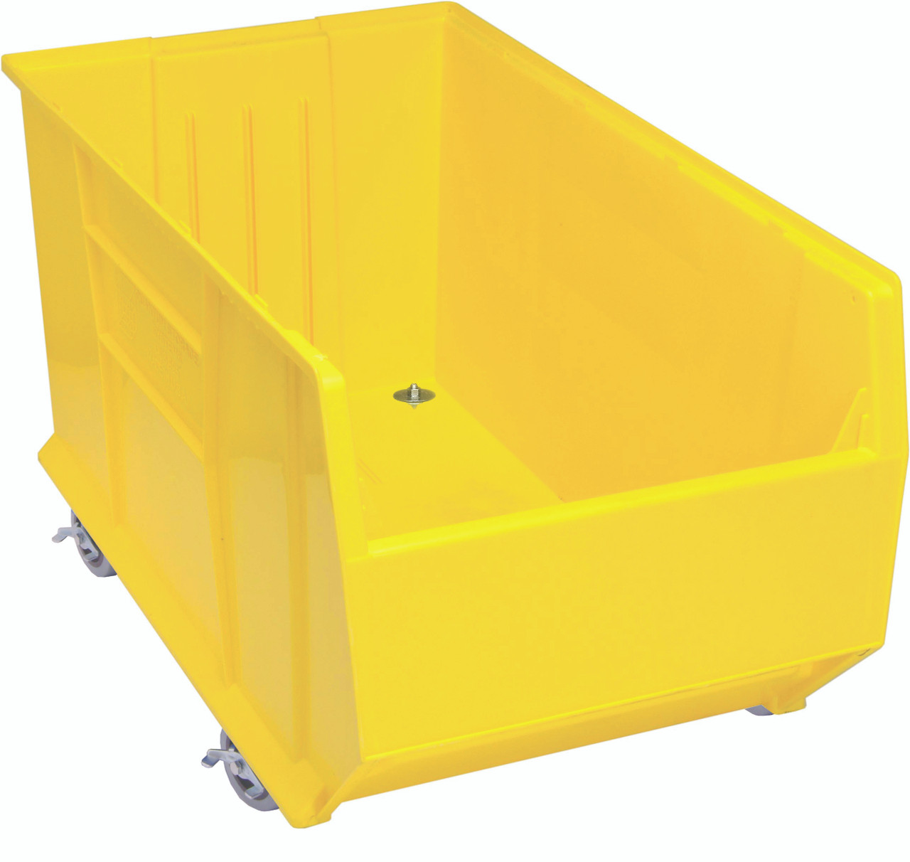 Hulk 36"Container, mobile, 35-7/8"L x 19-7/8"W x 20-1/2"H, Yellow, Yellow, Polypropylene, QUS996MOBYL