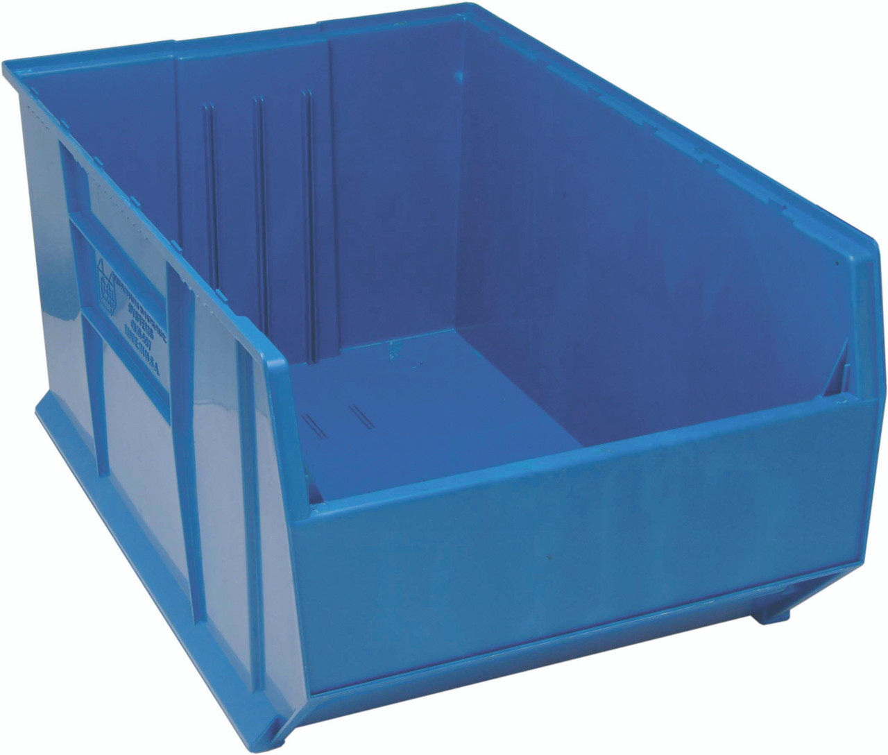 Hulk 36"Container, 35-7/8"L x 23-7/8"W x 17-1/2"H, stackable, Blue, Blue, Polypropylene, QUS997BL