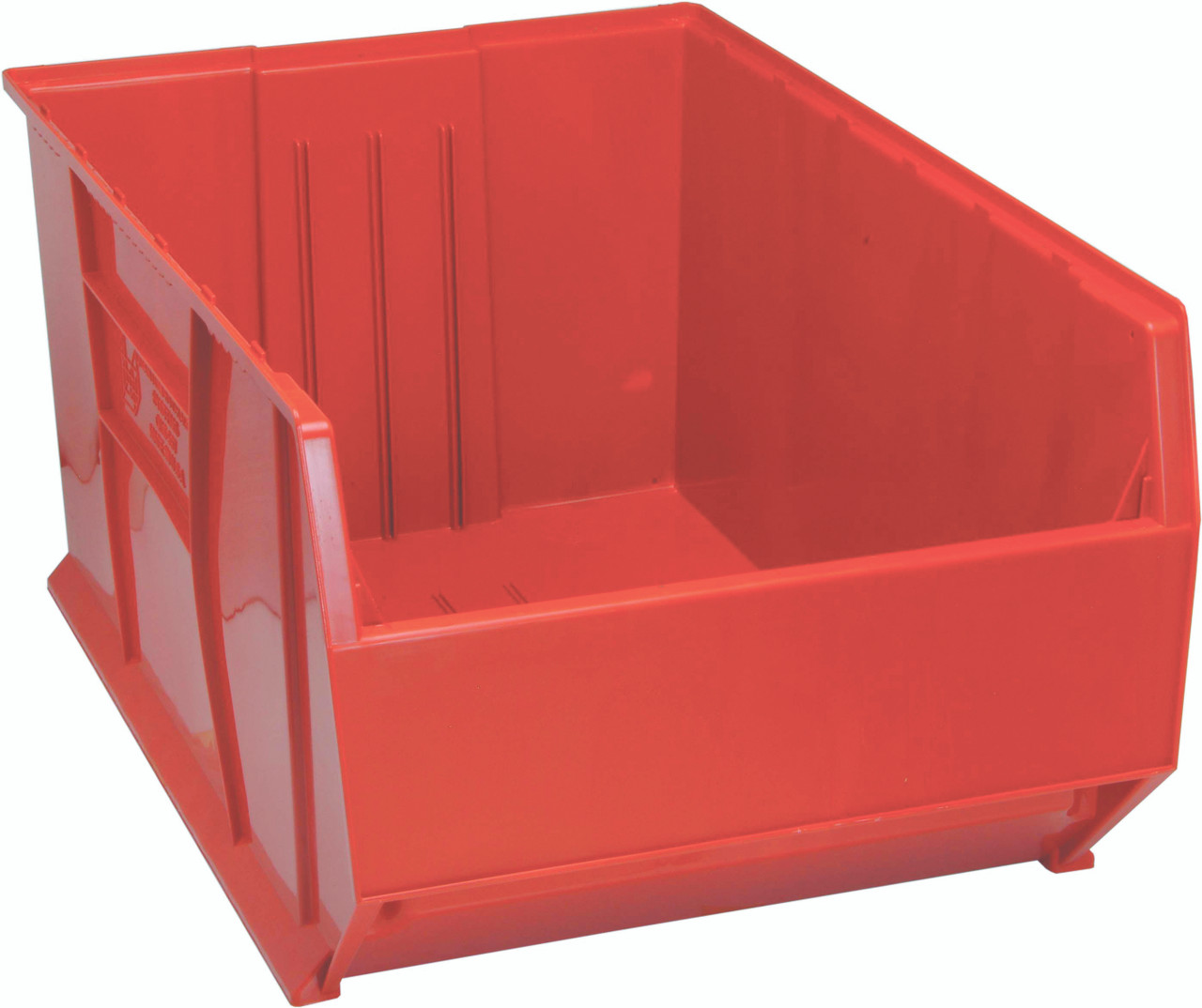 Hulk 36"Container, 35-7/8"L x 23-7/8"W x 17-1/2"H, stackable, Red, Red, Polypropylene, QUS997RD