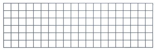 Store Grid Panel, 60"W x 18"H, gray epoxy antimicrobial finish, Epoxy Coated, Gray, 0, Carbon Steel, SG-1860GY