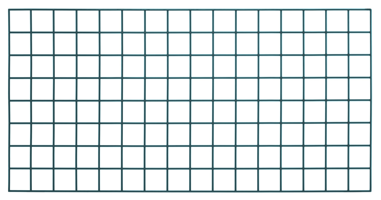 Store Grid Panel, 54"W x 33"H, green epoxy antimicrobial finish, Epoxy Coated, Green, 0, Carbon Steel, SG-3354P