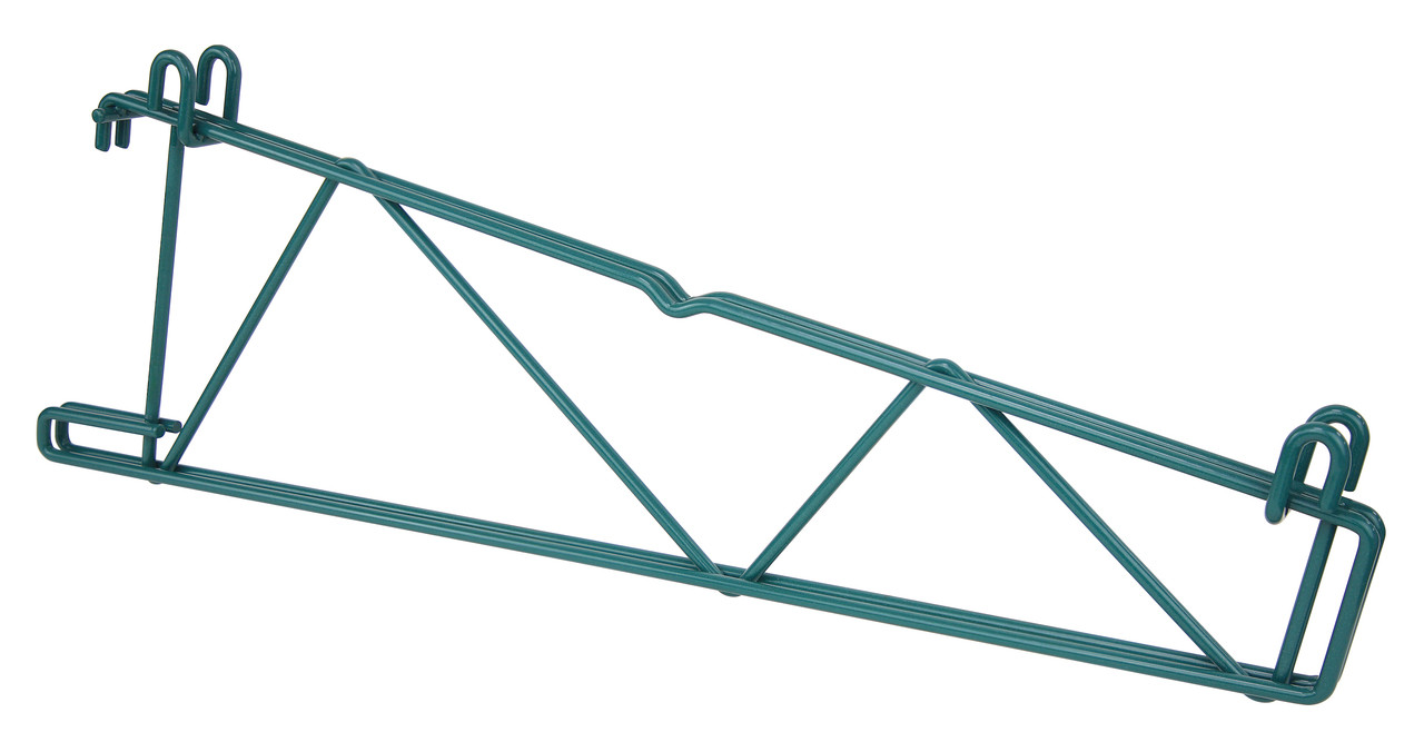 Store Grid Shelf Support Bracket, double, for use with 21"W shelves, Epoxy Coated, Green, 0, Carbon Steel, SG-CD21P