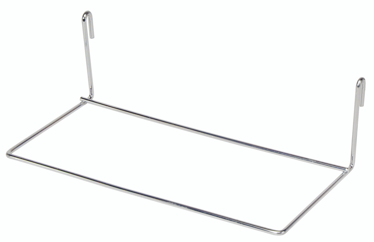 Store Grid Hanging File Folder, 12-1/4"W x 6"D, chrome plated finish, Chrome, 0, Carbon Steel, SG-HFF