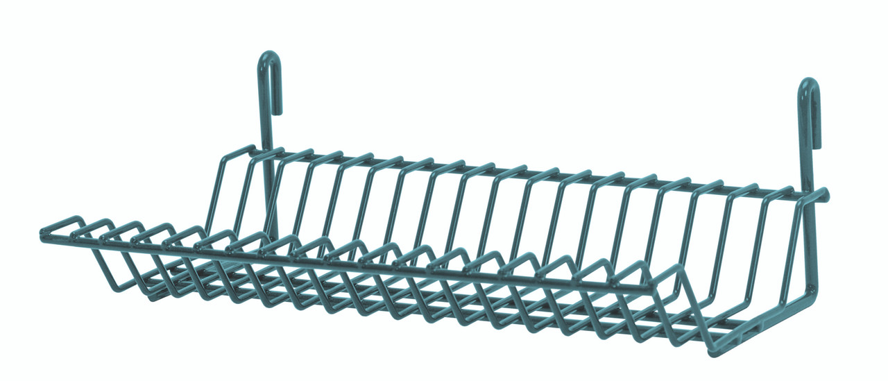 Store Grid Lid/Tray Drying Rack, 13-1/2"W x 8-1/2"D x 4-1/4"H, green epoxy antimicrobial finish, Epoxy Coated, Green, 0, Carbon Steel, SG-LH1384P