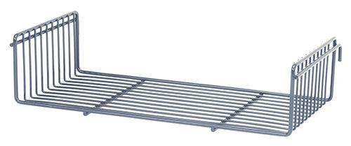 Store Grid Shelf, 18"W x 9"D x 3-3/4"H, flat, Epoxy Coated, Gray, 0, Carbon Steel, SG-S918GY