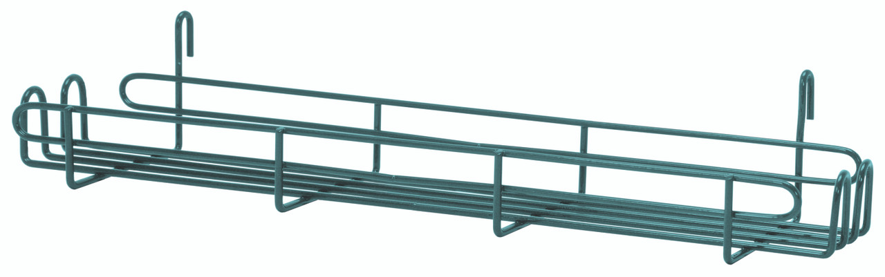 Store Grid Spice Rack, 11-1/4"W x 5"W x 3-3/4"H, green epoxy antimicrobial finish, Epoxy Coated, Green, 0, Carbon Steel, SG-SR2254P