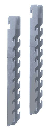 Store Grid Upright, 44"H, slotted every 1-1/2", Epoxy Coated, Gray, 0, Carbon Steel, SG-U44GY