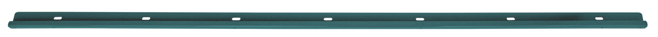 Store Grid Wall Track, 72"W, includes stop fasteners and joiner plates for connecting adjacent tracks (mounting hardware not included), Epoxy Coated, Green, 0, Carbon Steel, SG-WT72P