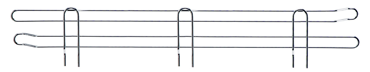 Side Ledge, 24"D x 4"H, chrome plated finish, Chrome, 0, Carbon Steel, SL24