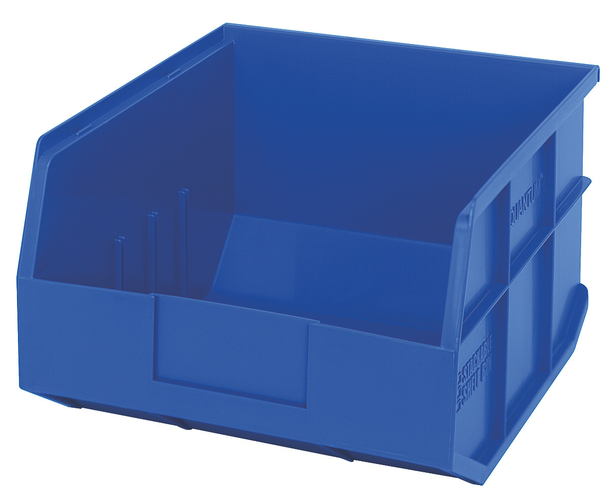 Stackable Shelf Bin, 11"W x 12"D x 7"H, autoclavable up to 250°F, Blue, Blue, Polypropylene, SSB425BL