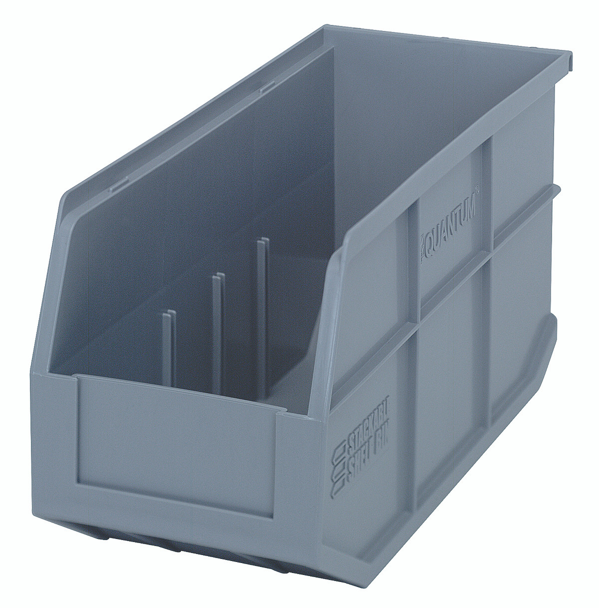 Stackable Shelf Bin, 6"W x 14"D x 7"H, autoclavable up to 250°F, Gray, Gray, Polypropylene, SSB441GYCS