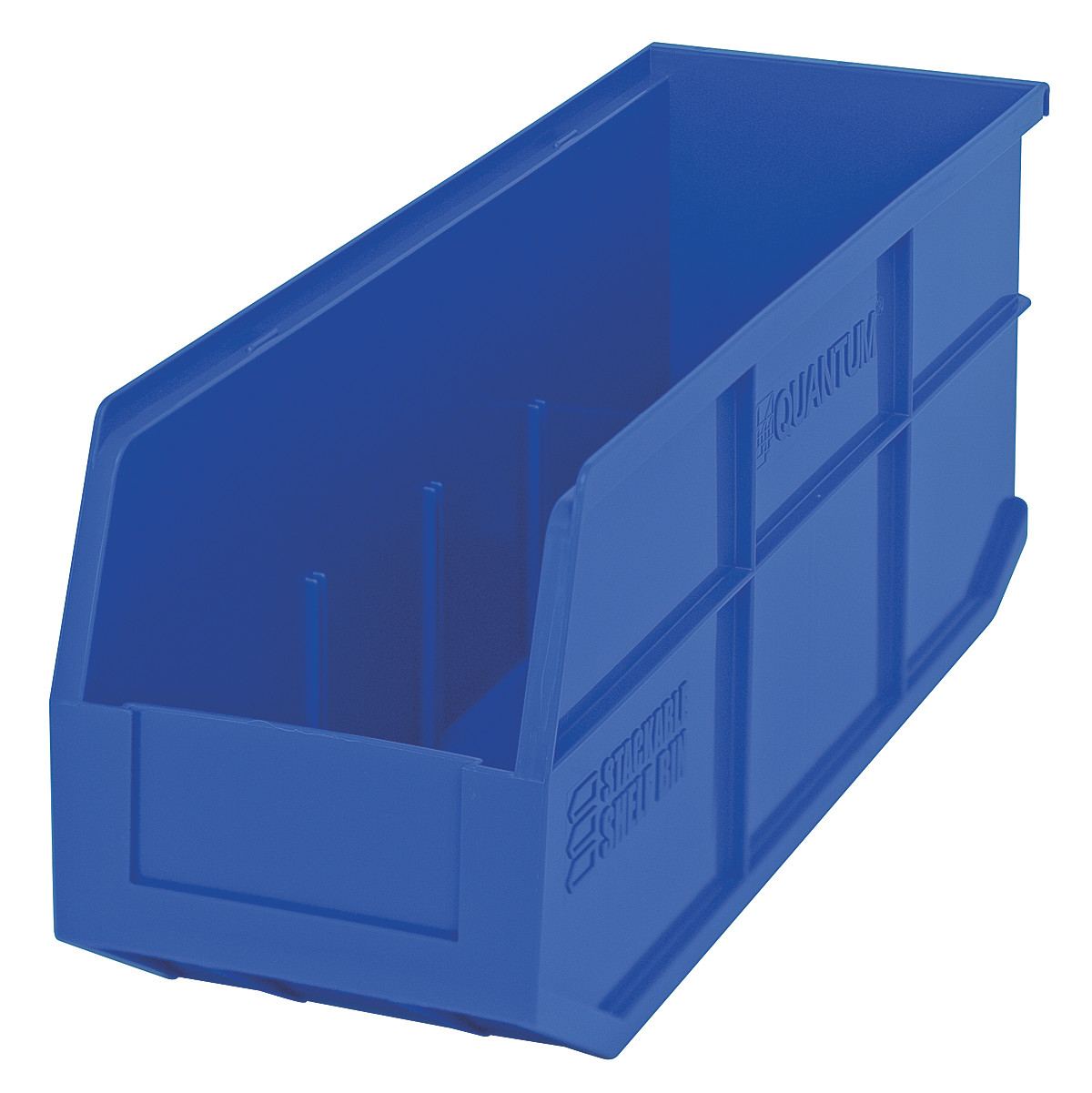 Stackable Shelf Bin, 6"W x 18"D x 7"H, autoclavable up to 250°F, Blue, Blue, Polypropylene, SSB461BLCS