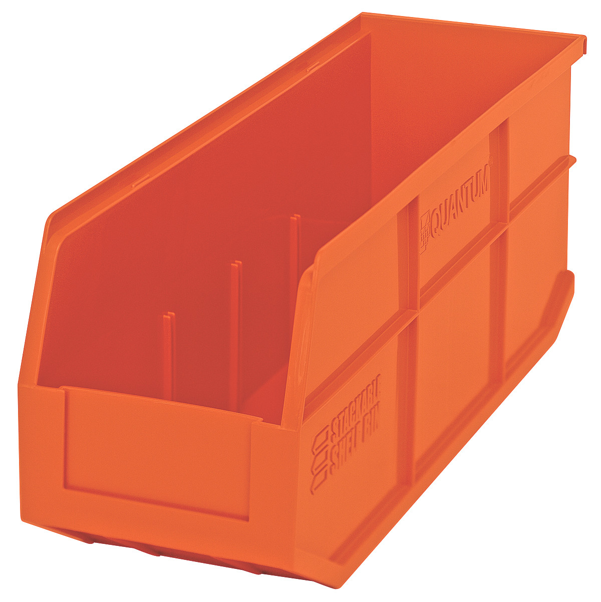 Stackable Shelf Bin, 6"W x 18"D x 7"H, autoclavable up to 250°F, Orange, Orange, Polypropylene, SSB461ORCS