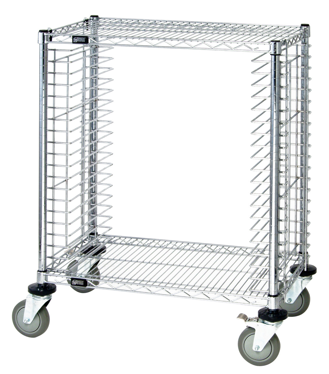 Tray Cart, mobile, half size, Chrome, 0, Carbon Steel, TC-19