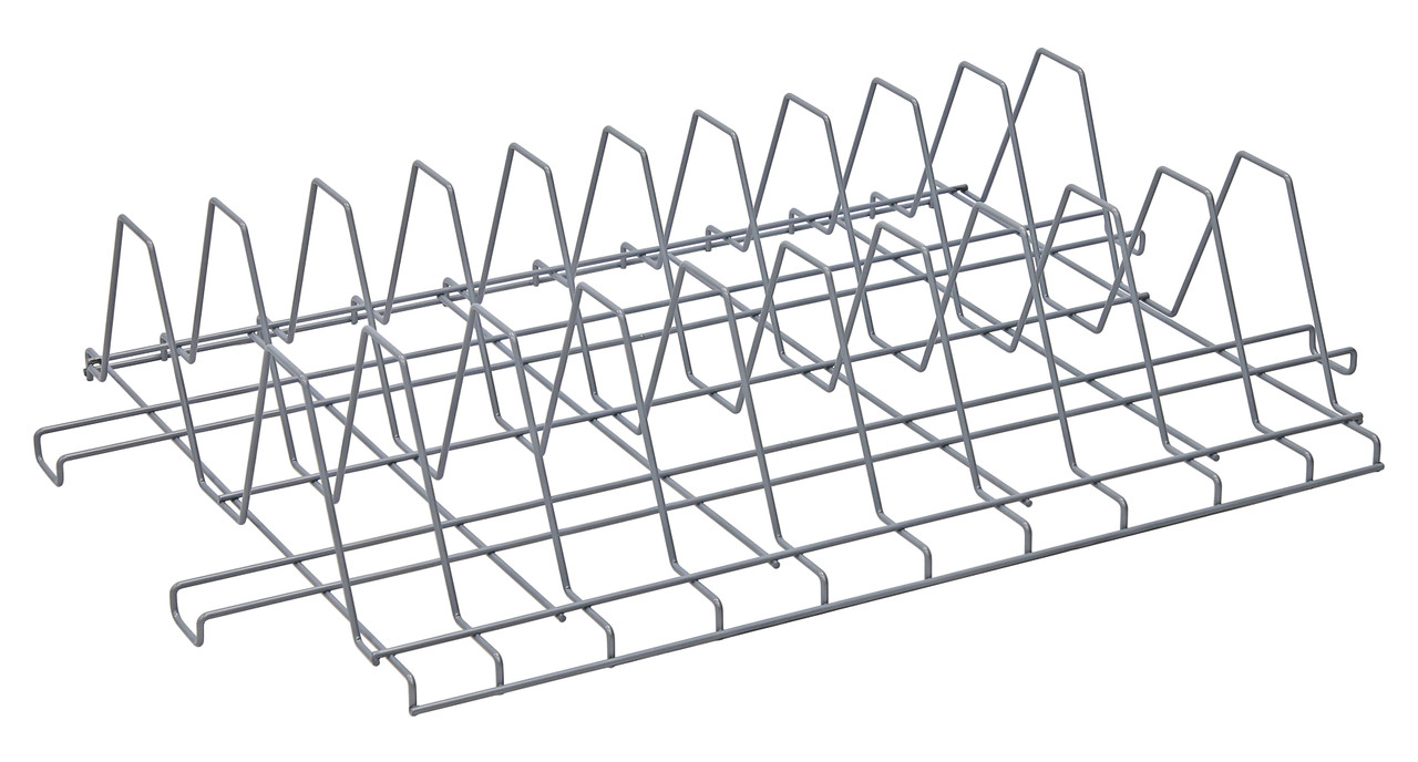 Pan Drying Rack, 60"W x 24"D, (16) pan capacity at 3" spacing, Epoxy Coated, Gray, 0, Carbon Steel, TDR24603GY