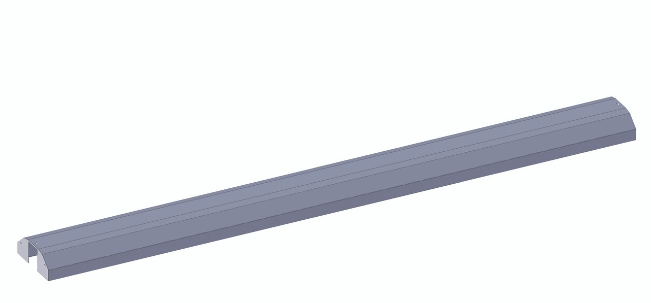 Overhead Track, 60", chrome plated finish, Gray Metallic, 0, Aluminum, TK-5