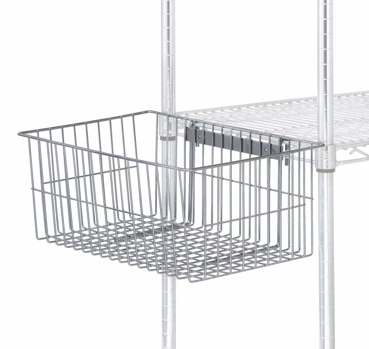 Utility Basket, 11-1/4"W x 18-7/8"D x 7-5/8"H, chrome plated finish, Chrome, 0, Carbon Steel, UB10