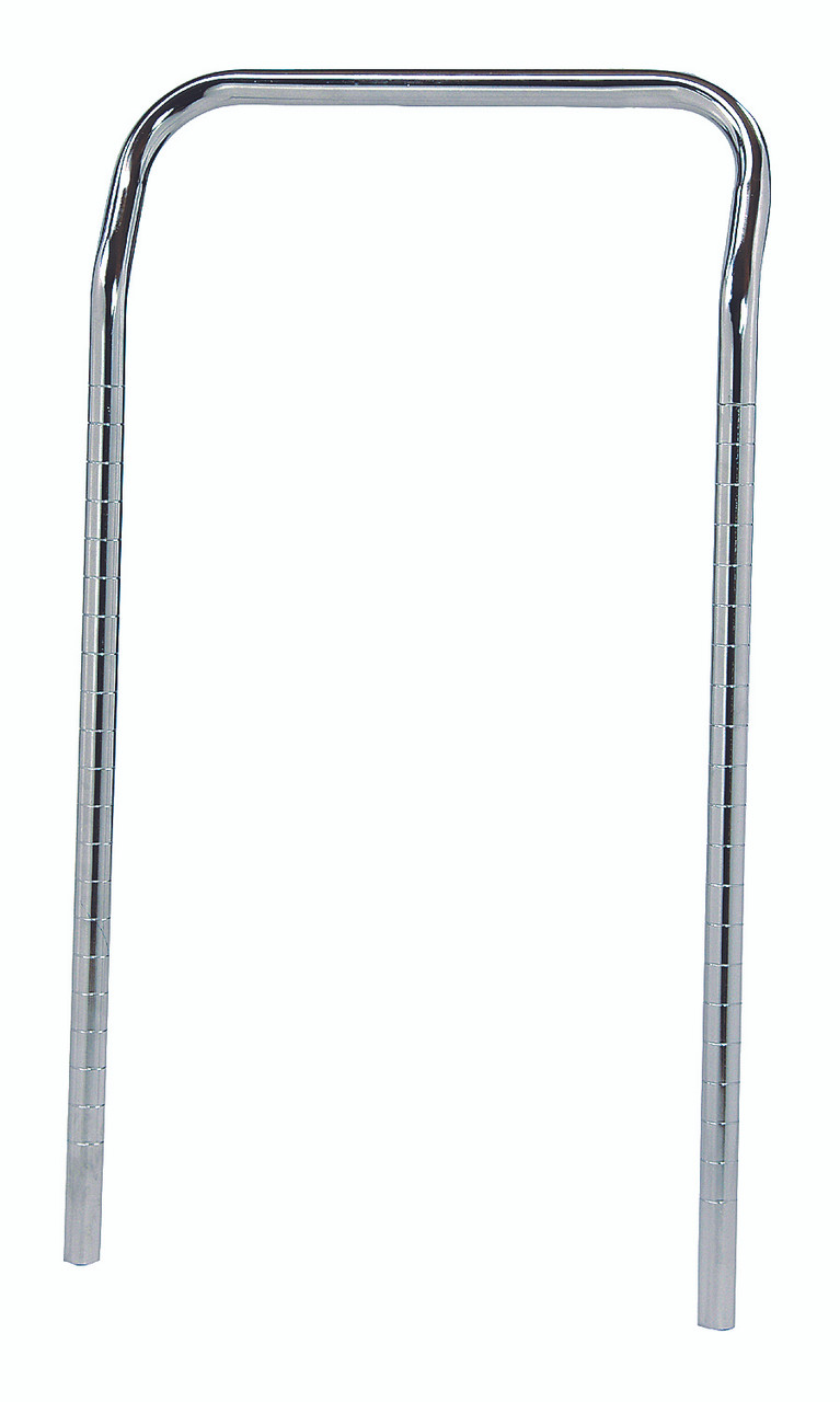 U-Handle, 18"W x 31-1/2"H, chrome plated finish, Chrome, 0, Carbon Steel, UH18