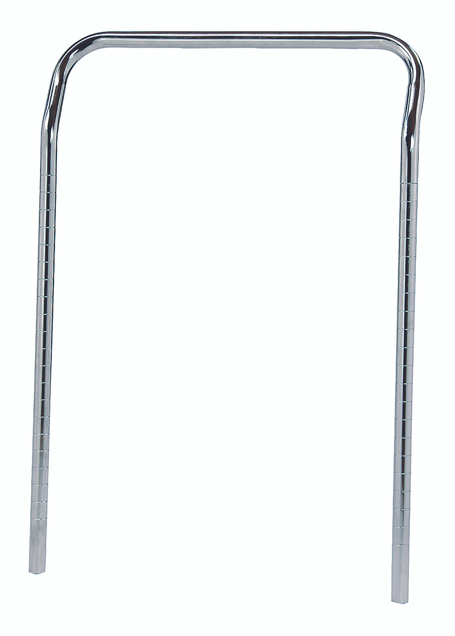U-Handle, 21"W x 31-1/2"H, chrome plated finish, Chrome, 0, Carbon Steel, UH21