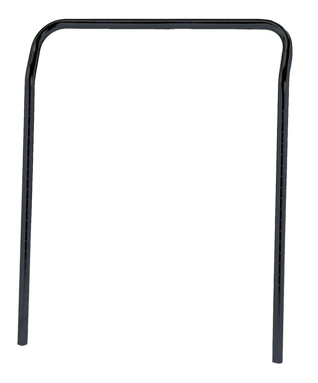U-Handle, 24"W x 31-1/2"H, black epoxy antimicrobial finish, Epoxy Coated, Black, 0, Carbon Steel, UH24BK