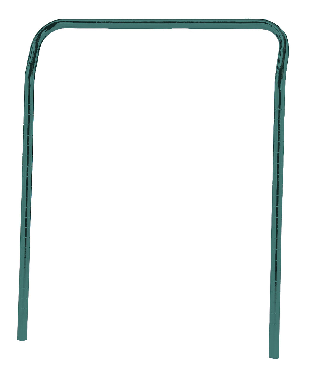 U-Handle, 24"W x 31-1/2"H, green epoxy antimicrobial finish, Epoxy Coated, Green, 0, Carbon Steel, UH24P