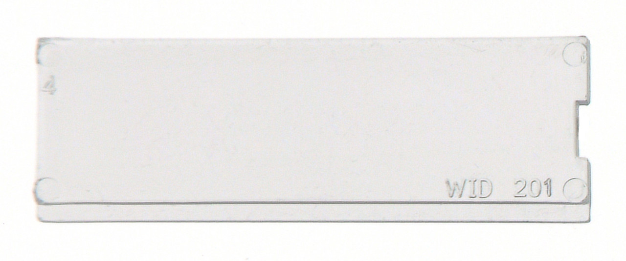 Clear Window, for use with IDR201 (pack of 25), Clear, 0, Polystyrene, WID201