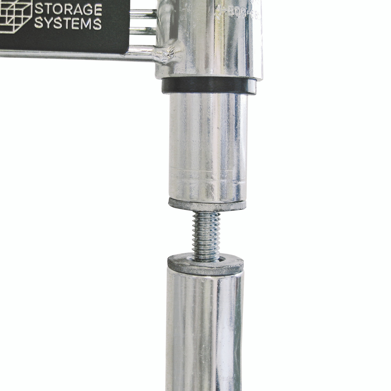 Threaded Stud Connector, Chrome, 0, Carbon Steel, W-PC-STUD