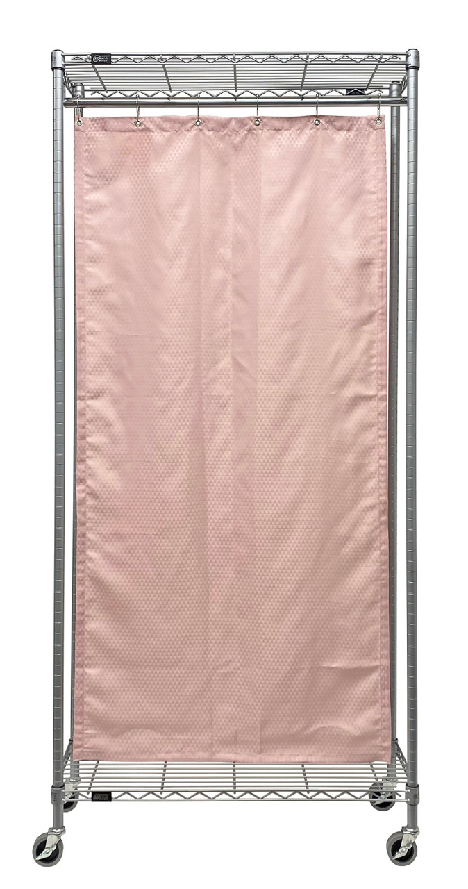 Mobile Privacy Partition, 36"W x 12"D x 78"H, includes curtain, Epoxy Coated, Gray, 0, Carbon Steel, WRC74-1236GY-2PC
