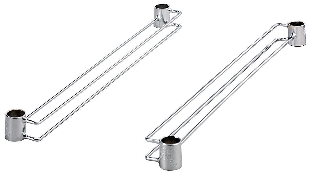 Bin Slide, single, 24"D, Chrome, 0, Carbon Steel, WR-S24W