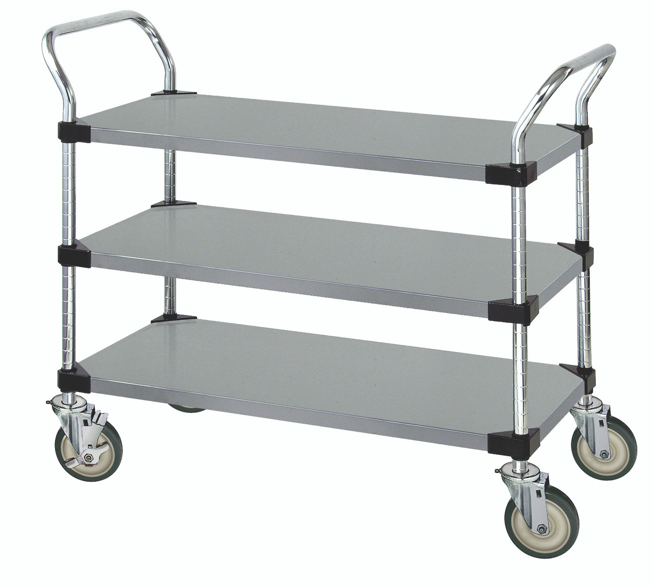 Utility Cart, 30"W x 18"D x 37-1/2"H, 1200 lb. capacity, Stainless, 0, Stainless, WRSC-1830-3SS